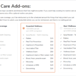 Routine care add-ons for pet insurance